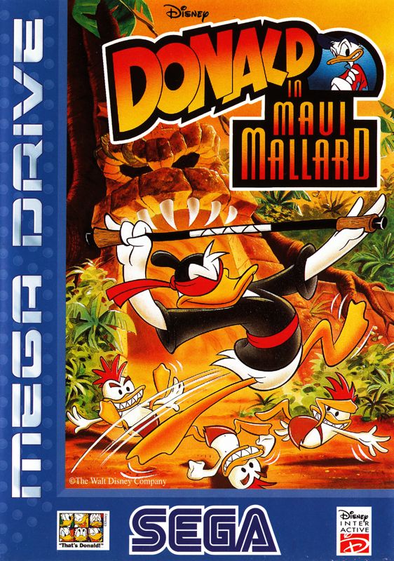 Maui Mallard in Cold Shadow box art for Super Nintendo